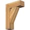 Ekena Millwork Traditional Block Rough Sawn Bracket w/ Offset Brace, Western Red Cedar, 8"W x 22"D x 30"H BKT0806X22X30TRA05RWR - alternate 1